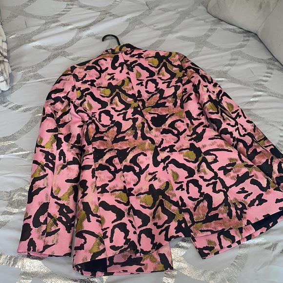 Topshop Leopard Print Blazer NWT US4/UK8 - Picture 3 of 4